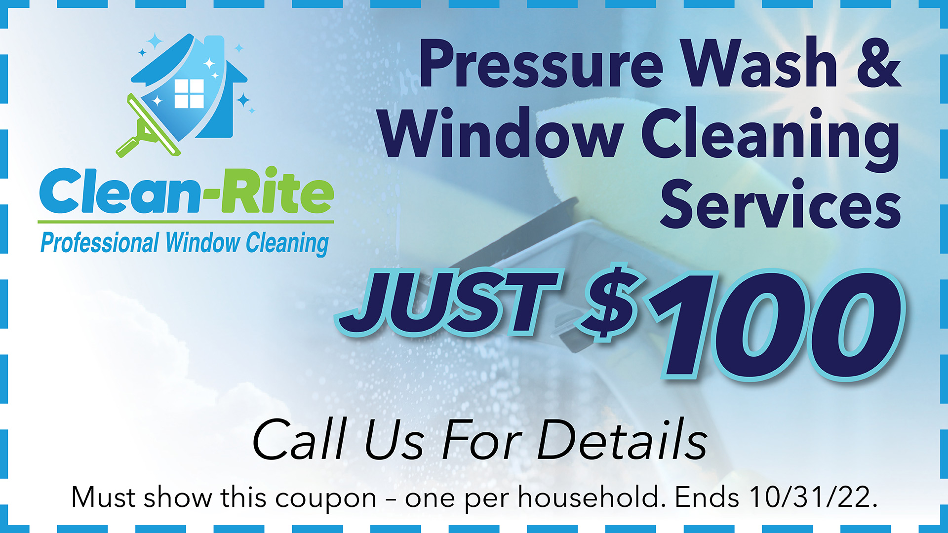 Home Window Cleaning Special
